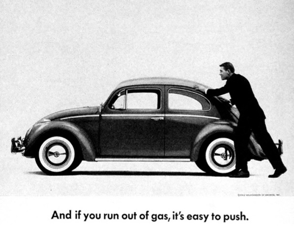 Daca ramai fara combustibil poti sa o impingi - Volkswagen Beetle
